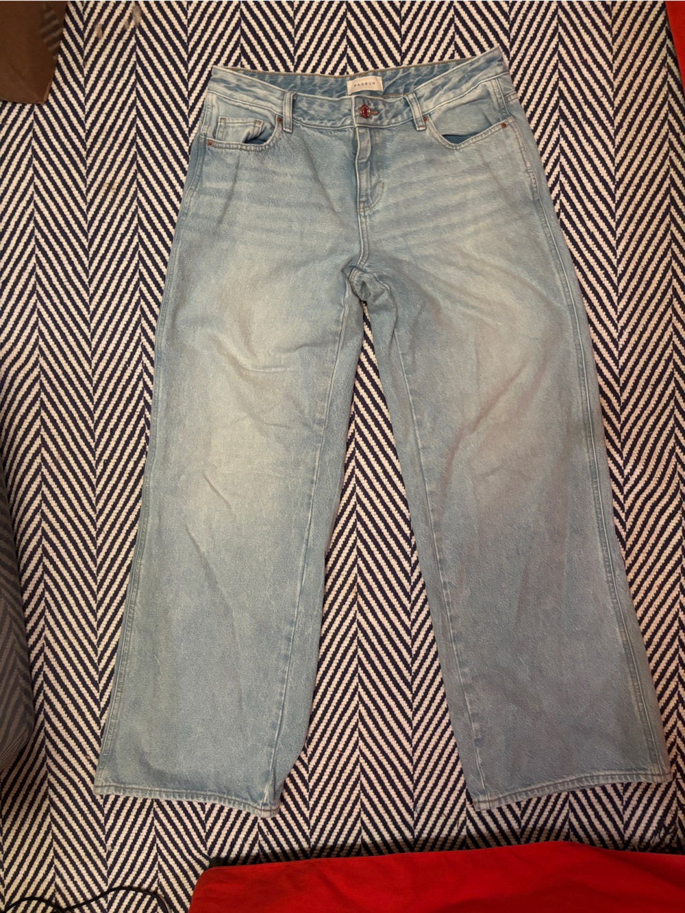 PacSun Light Blue Straight-Leg Women's Jeans